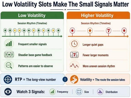 Low and higher volatility timelines